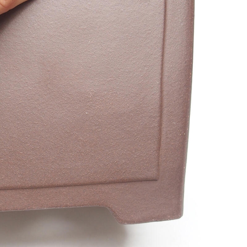 Cuenco bonsái 15 x 15 x 11,5 cm, color marrón