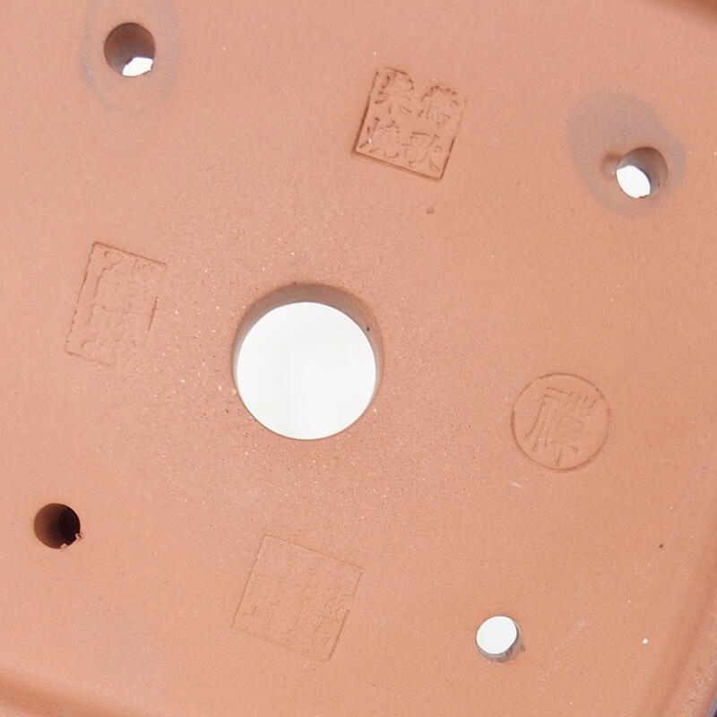 Cuenco bonsái 15 x 15 x 4,5 cm, color gris burdeos