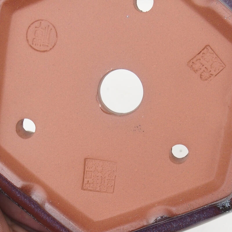 Cuenco bonsái 16 x 14 x 5 cm, burdeos