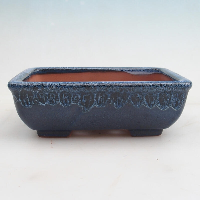 Cuenco bonsái 17,5 x 13 x 5,5 cm, color azul