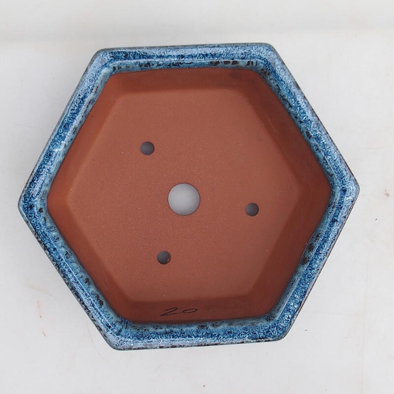 Cuenco bonsái 17 x 15 x 6 cm, color azul