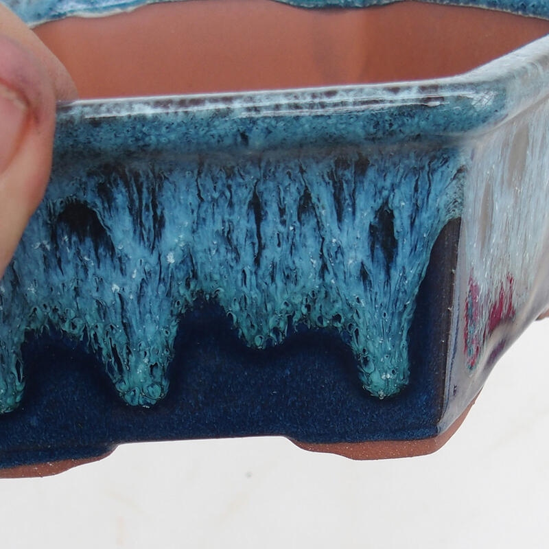 Cuenco bonsái 17 x 15 x 6 cm, color azul