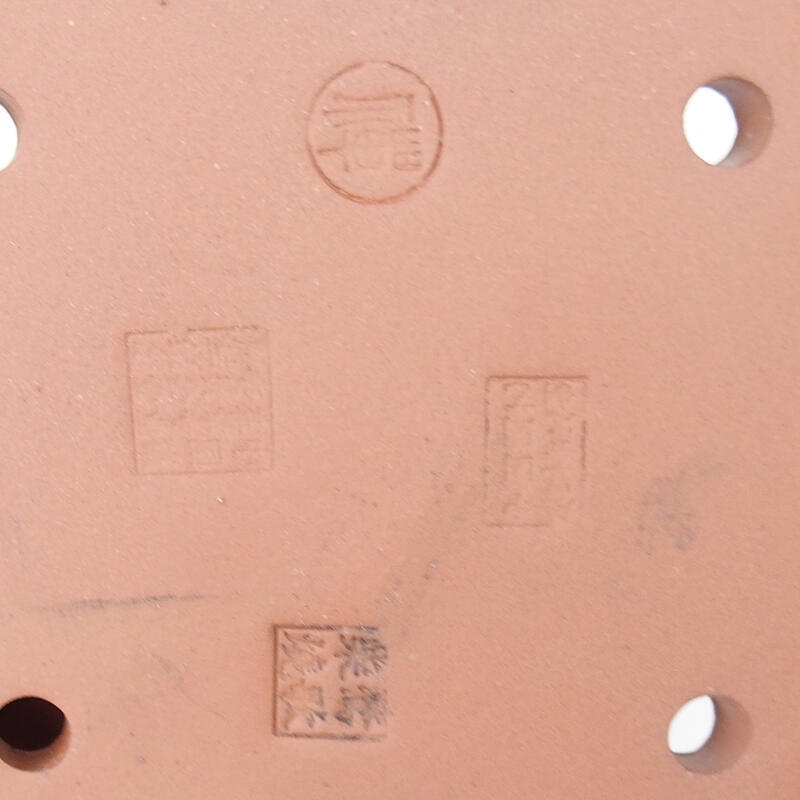 Cuenco bonsái 18,5 x 14,5 x 4,5 cm, color blanco burdeos