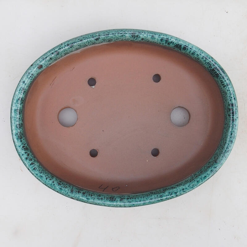 Cuenco bonsái 18,5 x 14,5 x 4,5 cm, verde