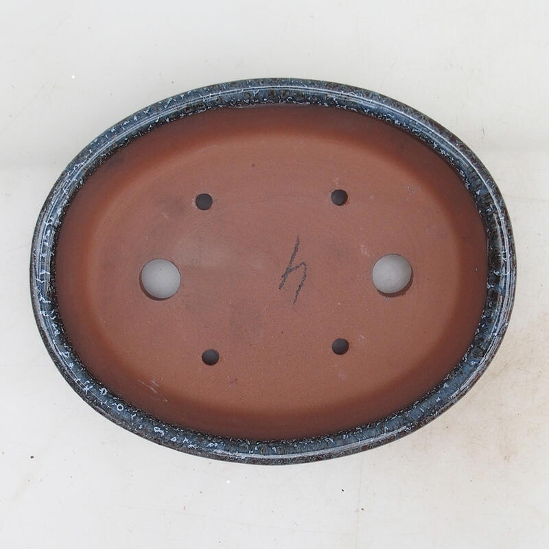 Cuenco bonsái 18,5 x 15 x 4,5 cm, color burdeos