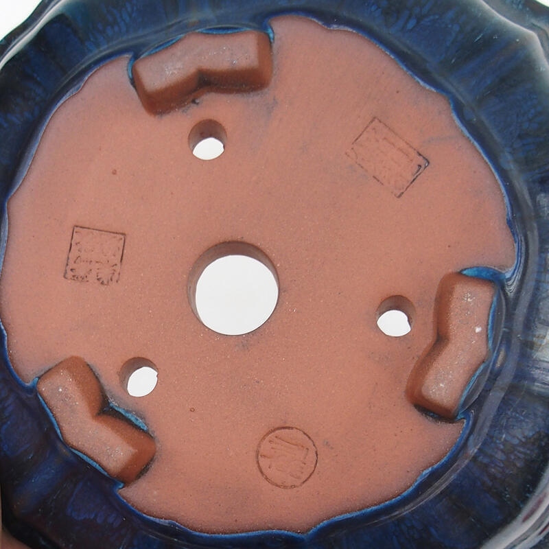 Cuenco bonsái 18 x 18 x 6 cm, color azul