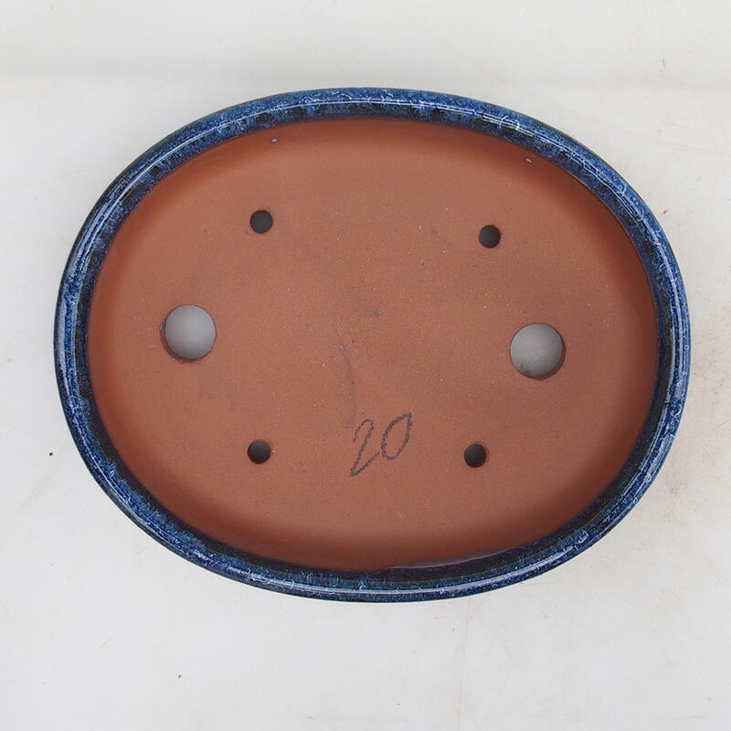 Cuenco bonsái 19 x 15 x 4,5 cm, color azul