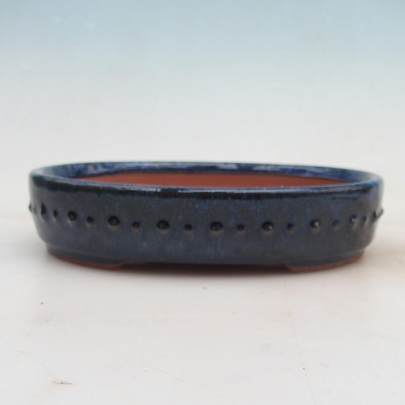 Cuenco bonsái 19 x 15 x 4,5 cm, color azul