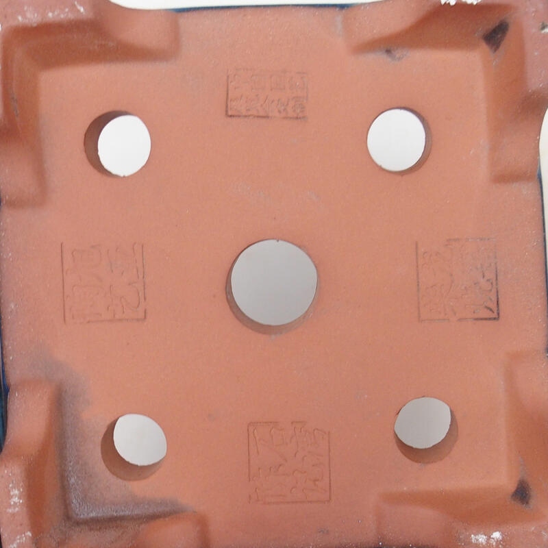 Cuenco bonsái 20,5 x 20,5 x 15 cm, color azul