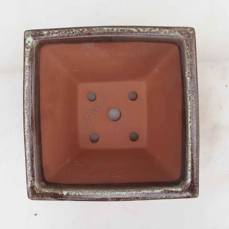 Cuenco bonsái 20 x 20 x 15,5 cm, marrón