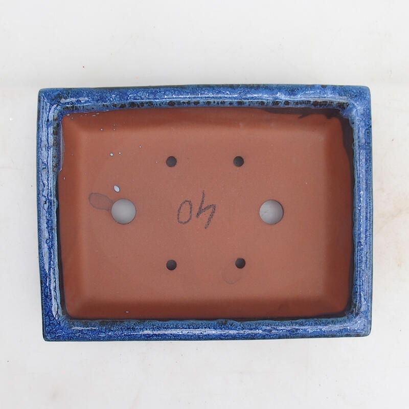 Cuenco bonsái 21,5 x 16 x 5 cm, color azul