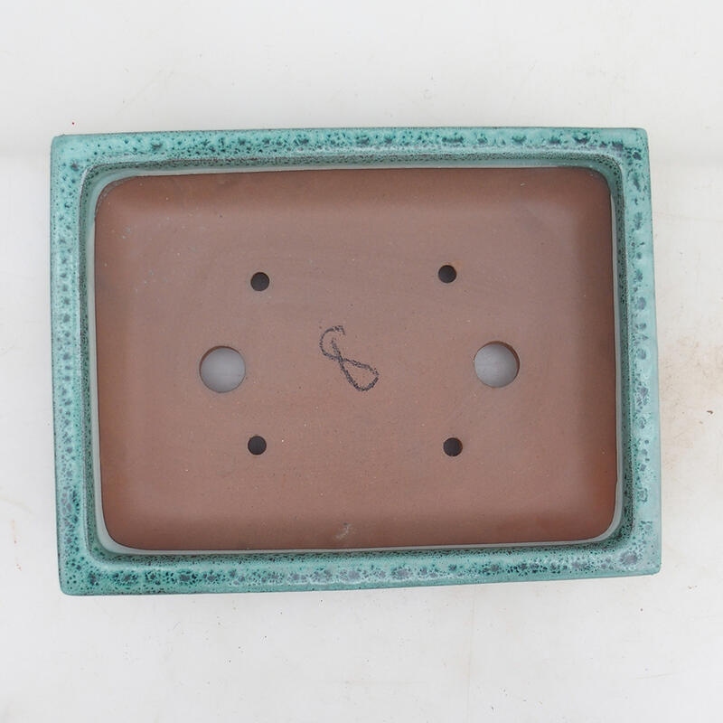 Cuenco bonsái 21 x 16,5 x 4,5 cm, verde