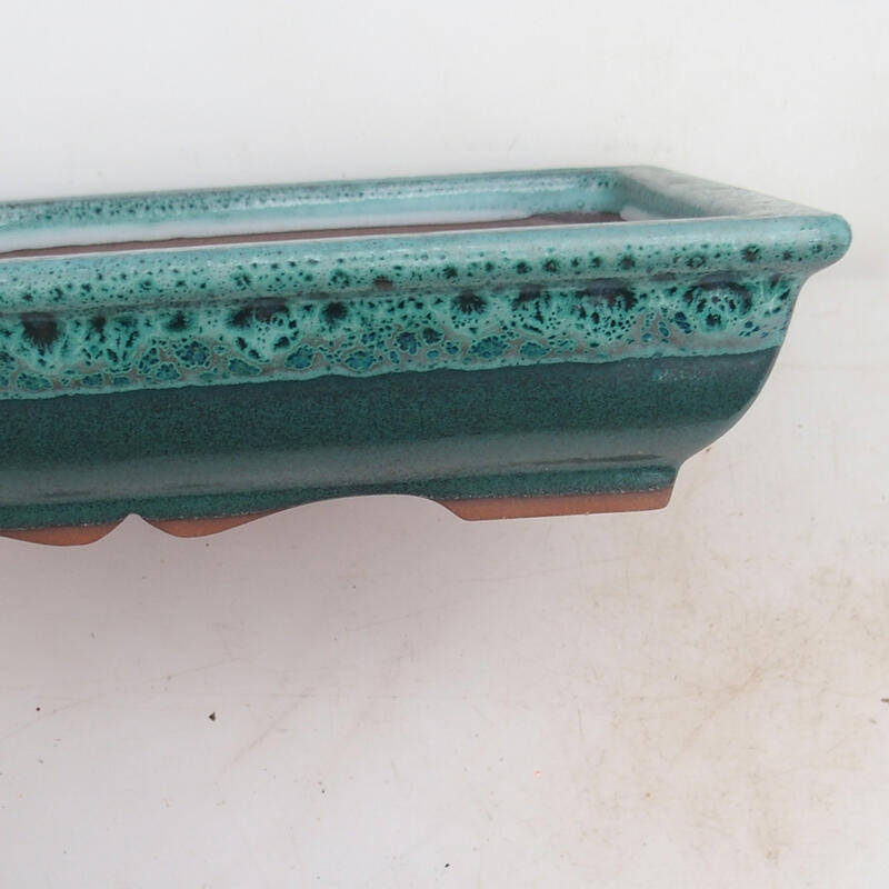 Cuenco bonsái 21 x 16,5 x 4,5 cm, verde