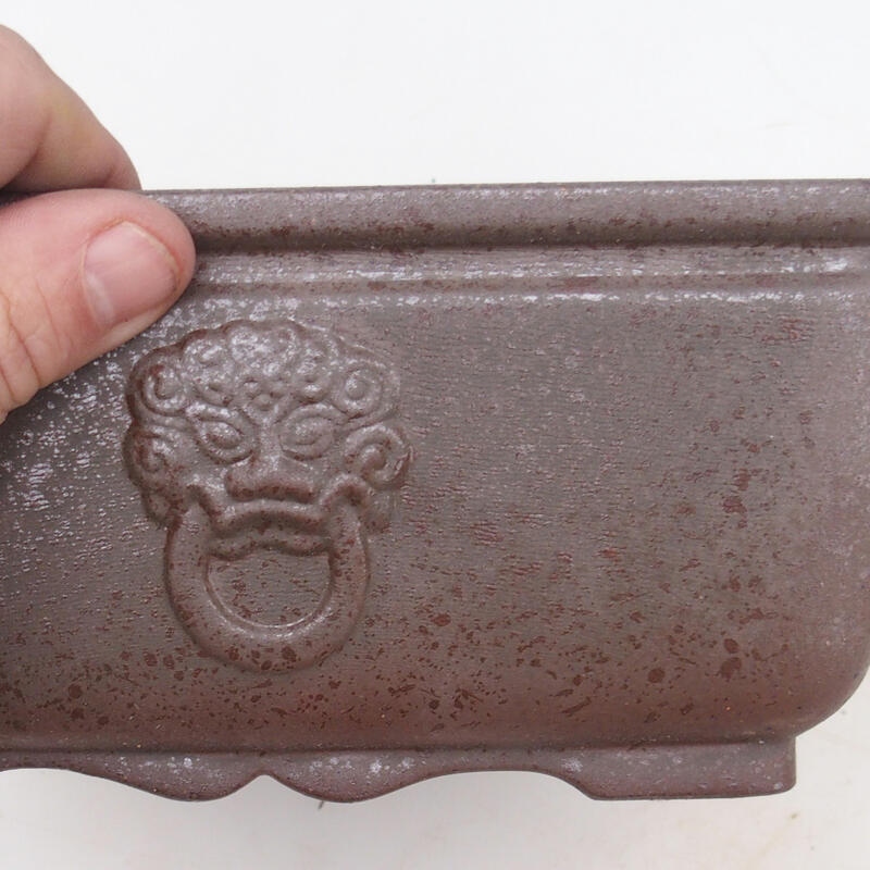 Cuenco bonsái 21 x 21 x 9 cm, color natural