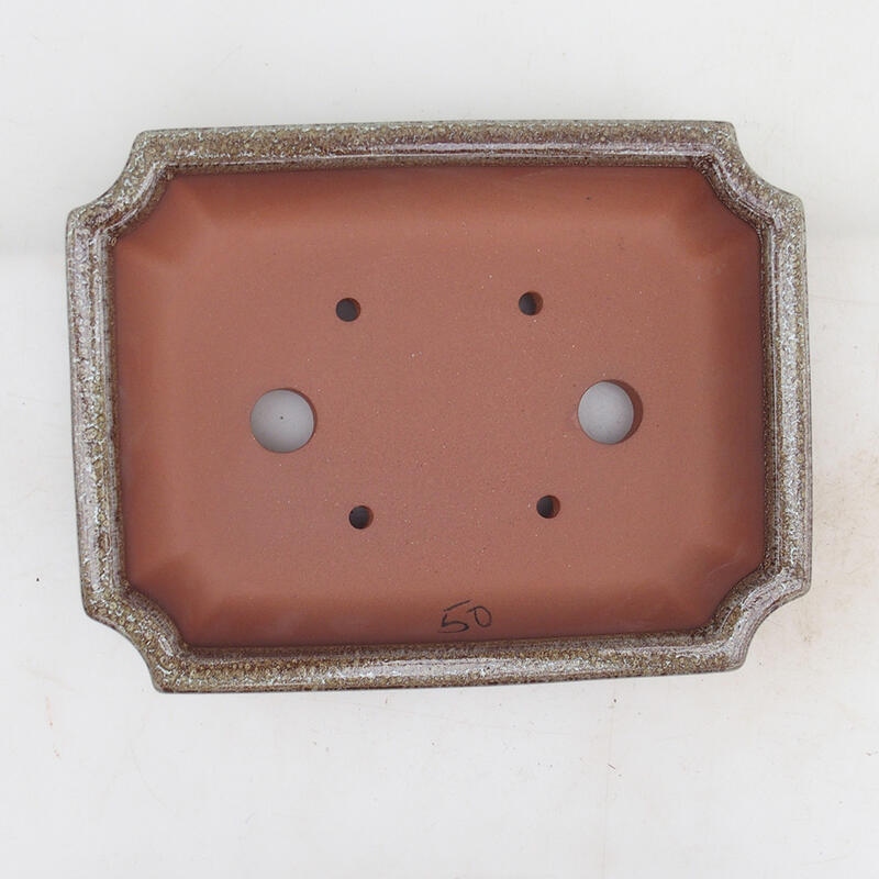 Cuenco bonsái 22 x 16,5 x 4 cm, marrón