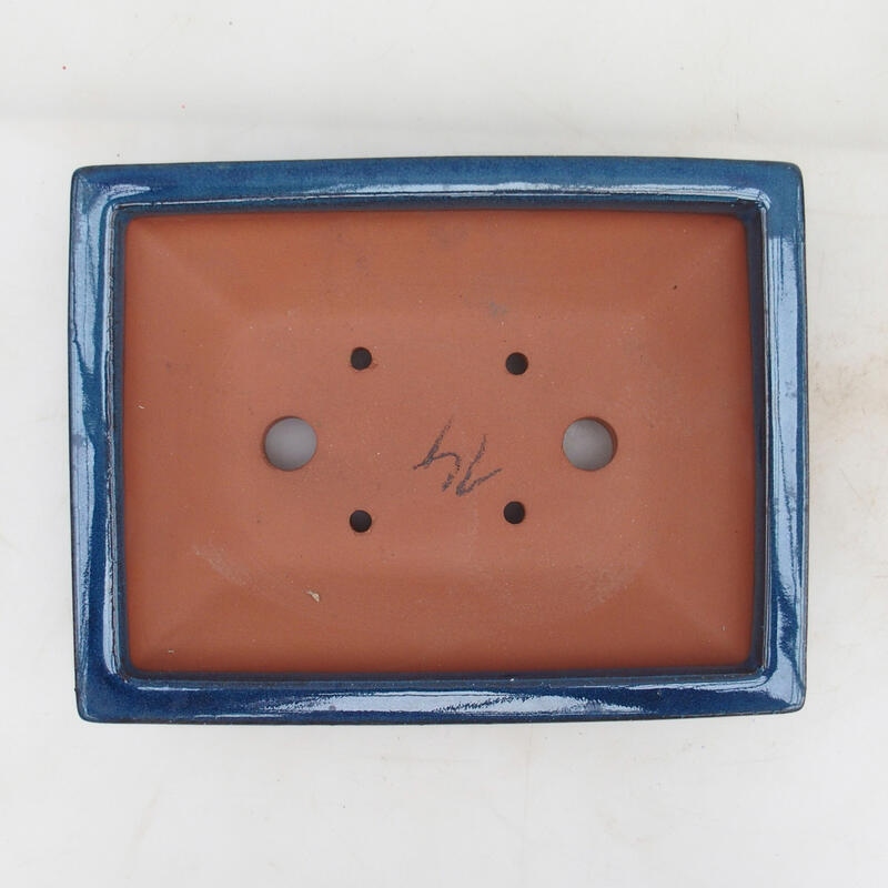 Cuenco bonsái 22 x 17 x 5,5 cm, color azul