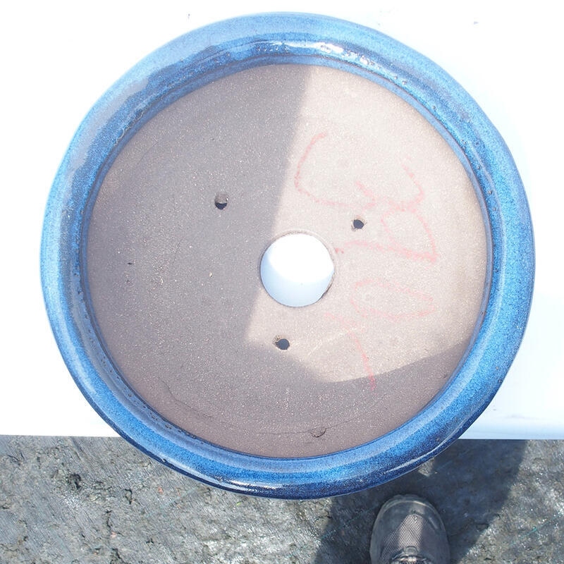 Cuenco bonsái 22 x 22 x 5,5 cm azul