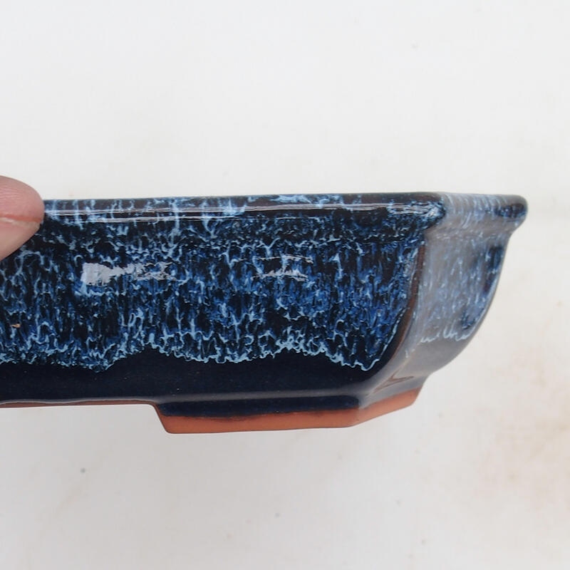 Cuenco bonsái 23 x 17,5 x 4,5 cm, color azul