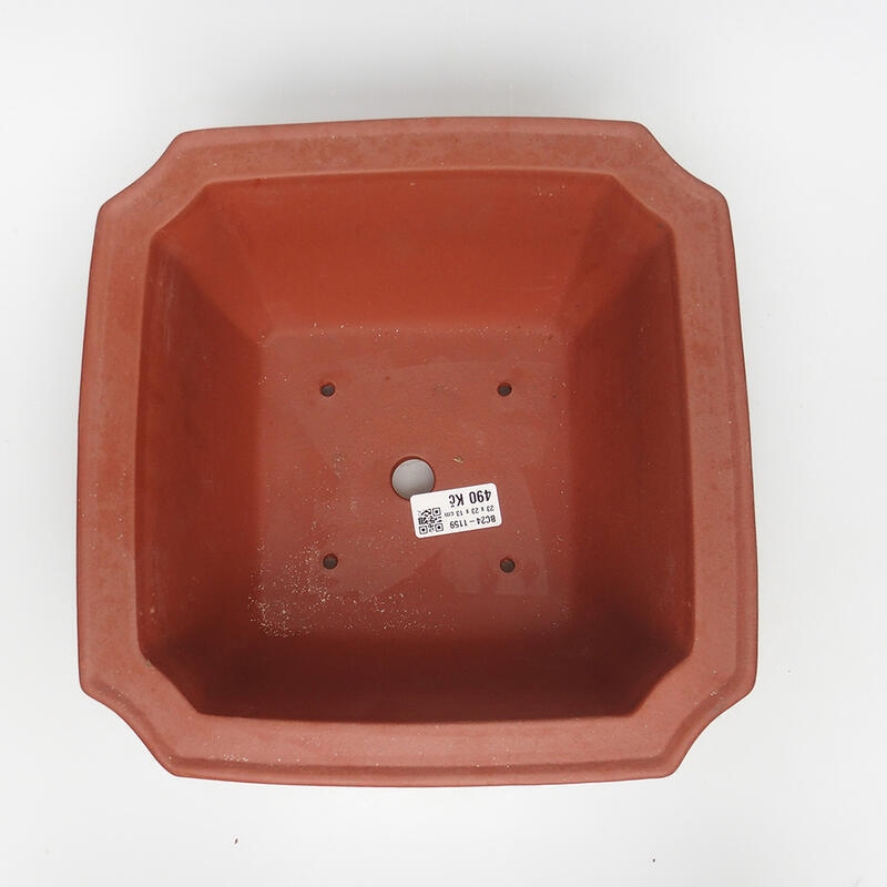 Cuenco bonsái 23 x 23 x 13 cm, color teja