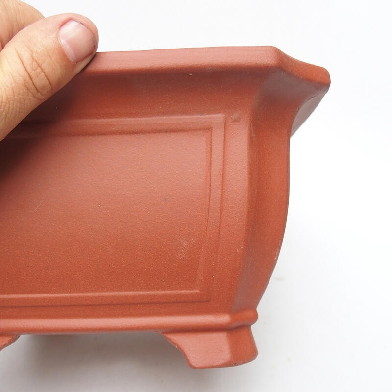 Cuenco bonsái 23 x 23 x 13 cm, color teja