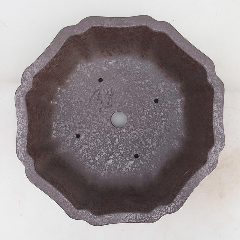 Cuenco bonsái 23 x 23 x 7,5 cm, color natural