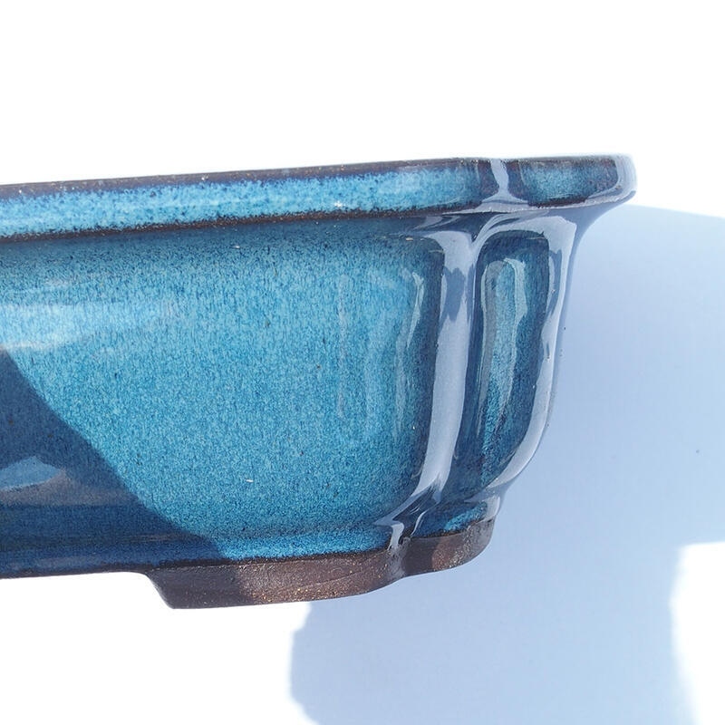 Cuenco bonsái 24 x 18,5 x 8 cm azul