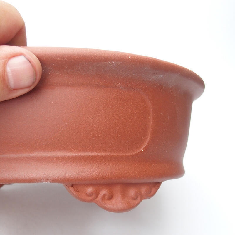 Cuenco bonsái 24 x 18 x 8 cm, color teja