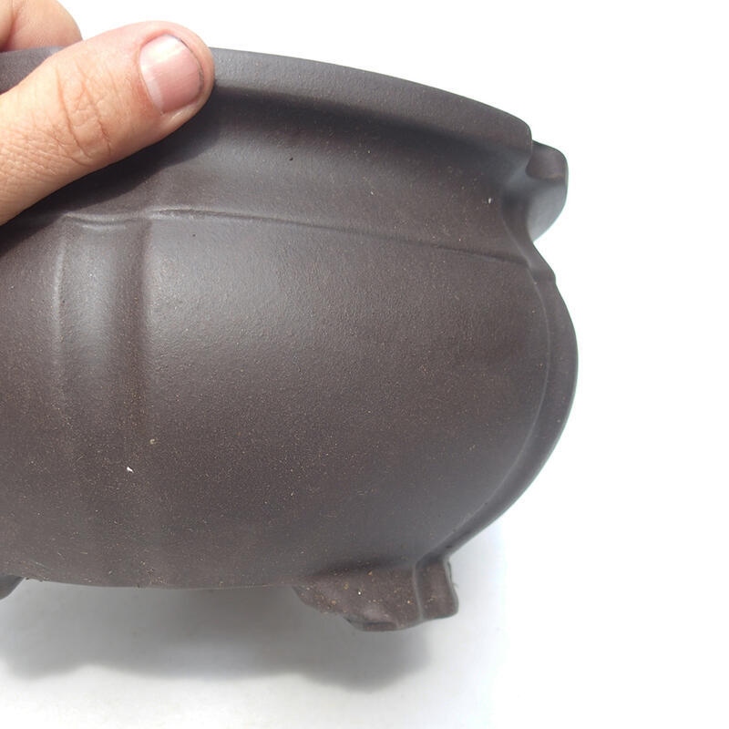 Cuenco bonsái 24 x 24 x 13,5 cm, marrón