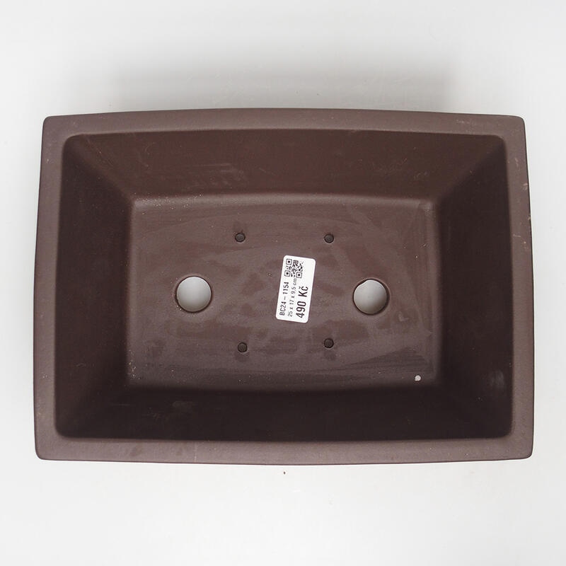 Cuenco bonsái 25 x 18 x 10 cm, marrón