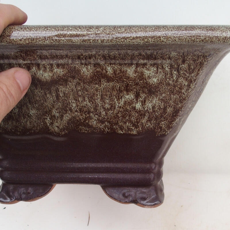 Cuenco bonsái 27 x 27 x 14,5 cm, marrón