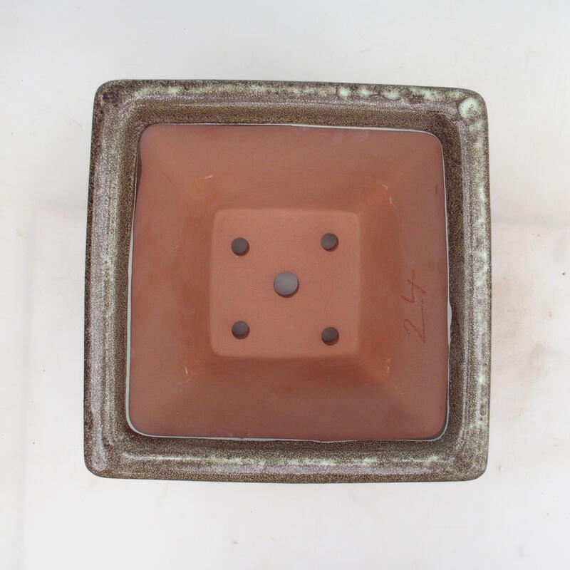 Cuenco bonsái 27 x 27 x 14,5 cm, marrón