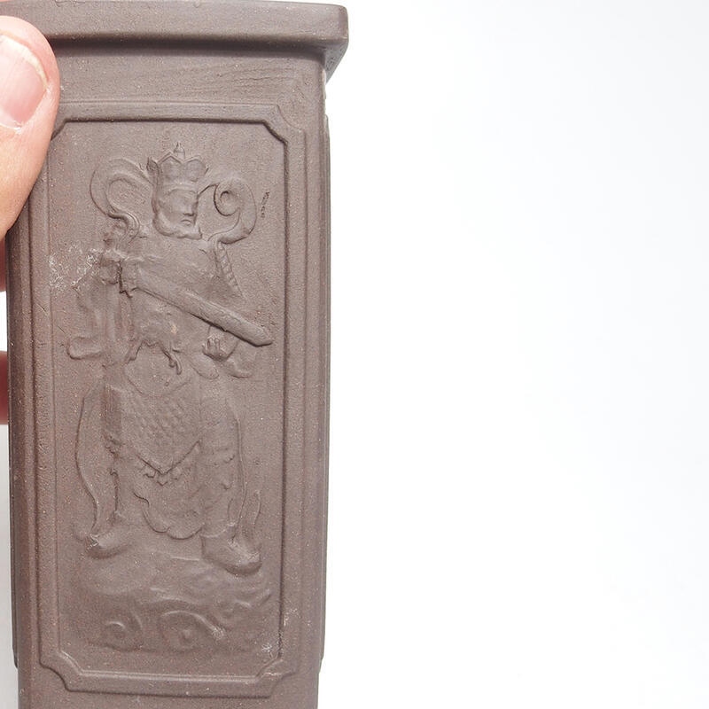 Cuenco bonsái 6,5 x 6,5 x 13 cm, marrón