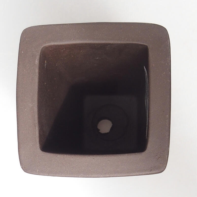 Cuenco bonsái 6,5 x 6,5 x 13 cm, marrón