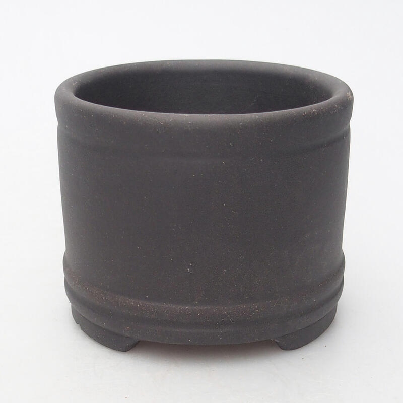 Cuenco para bonsái 7,5 x 7,5 x 6,5 cm, color negro