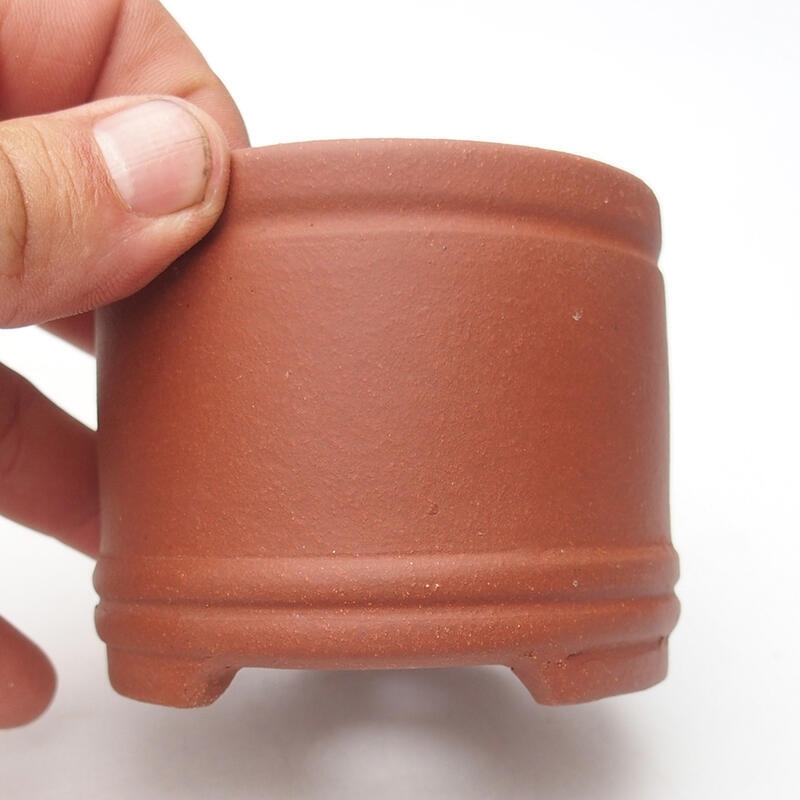 Cuenco bonsái 7,5 x 7,5 x 6,5 cm, color teja