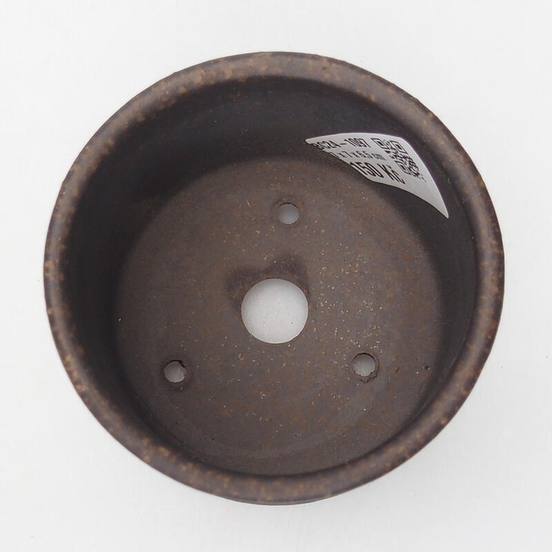 Cuenco bonsái 7,5 x 7,5 x 6,5 cm, color marrón ocre