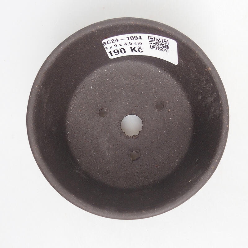 Cuenco bonsái 9 x 9 x 4,5 cm, color negro