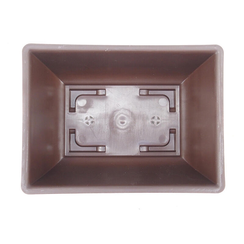 Cuenco bonsái plástico MP-1 marrón - 15 x 11 x 6,5 cm