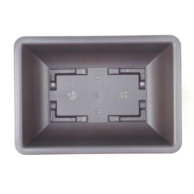 Cuenco bonsái plástico MP-2vacl Marrón - 21,5 x 15,5 x 7,5 cm