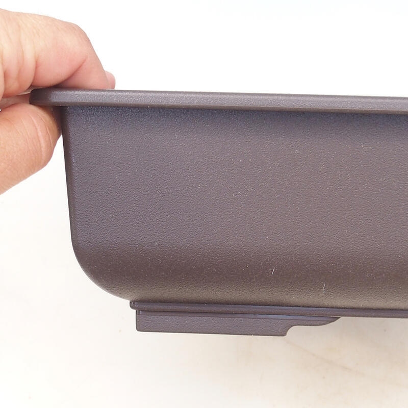 Cuenco bonsái plástico MP-7 marrón - 34 x 26 x 9 cm