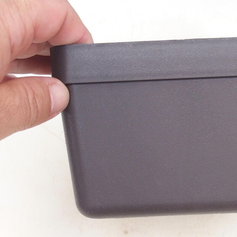 Cuenco bonsái plástico YMDR-2 marrón - 13 x 13 x 9 cm