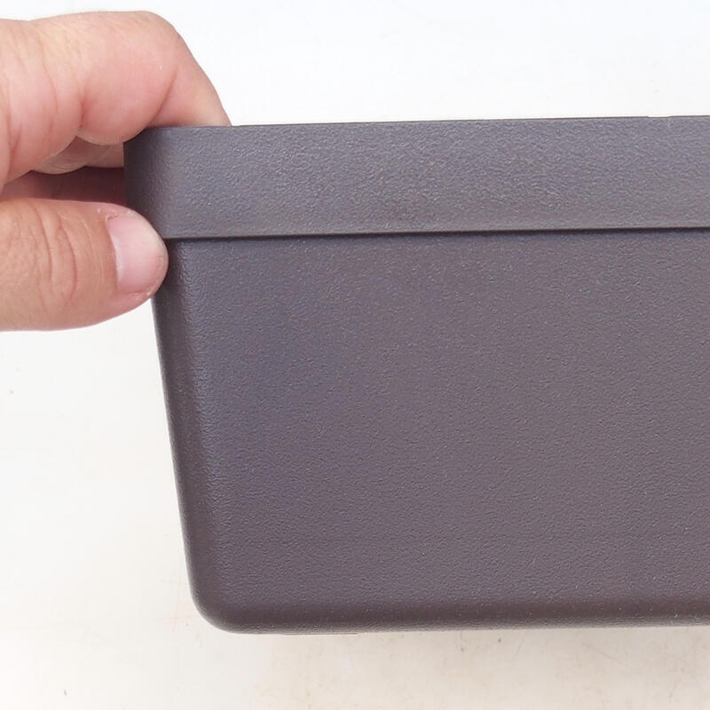 Cuenco bonsái plástico YMDR-3 marrón - 20 x 20 x 10 cm