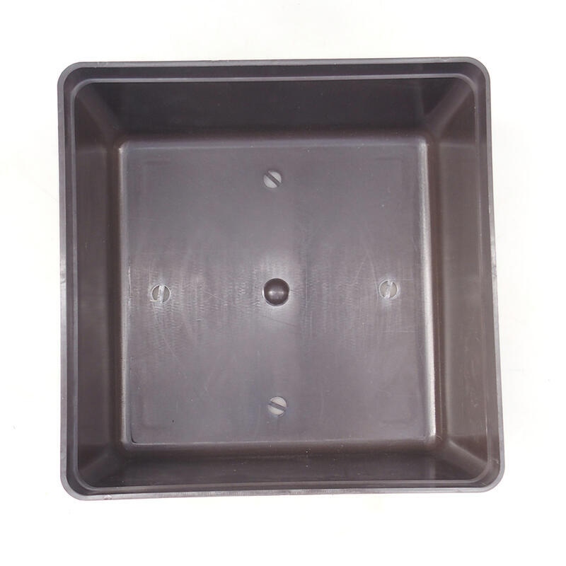Cuenco bonsái plástico YMDR-3 marrón - 20 x 20 x 10 cm