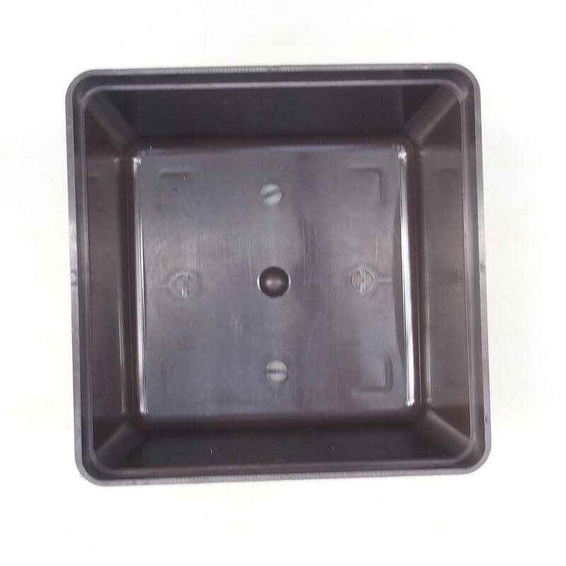 Cuenco bonsai plástico YMDR marrón -1 - 16 x 16 x 10 cm