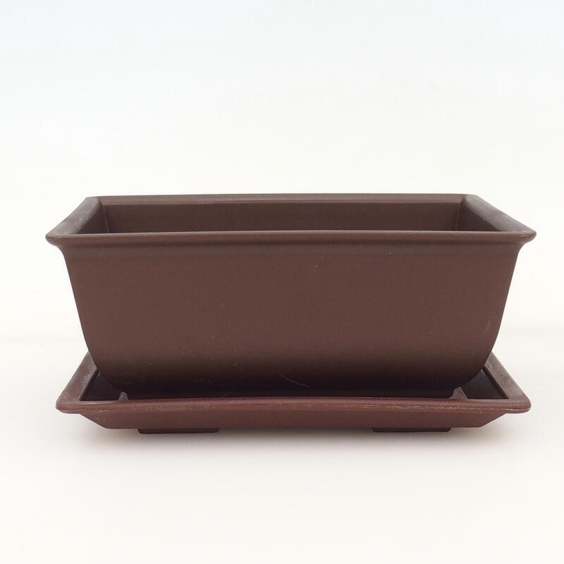 Bonsai bol+bandeja plástico MP-1 - 15 x 11 x 6,5 cm