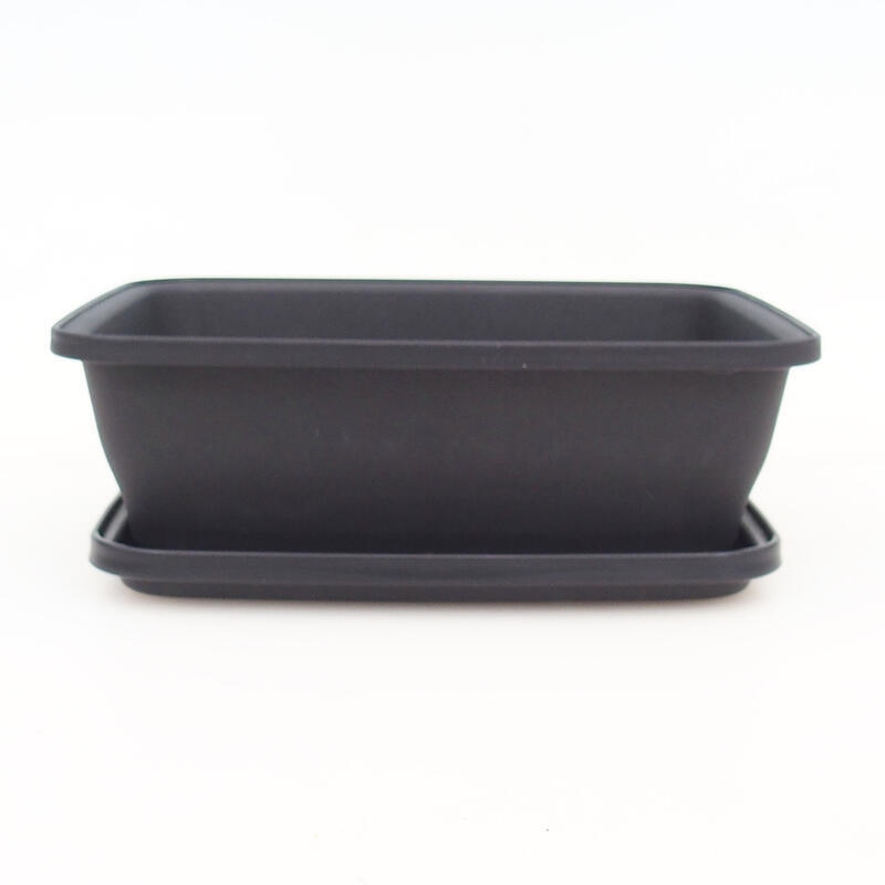 Bonsai bol+bandeja plástico MP-12 - 18 x 15 x 6 cm