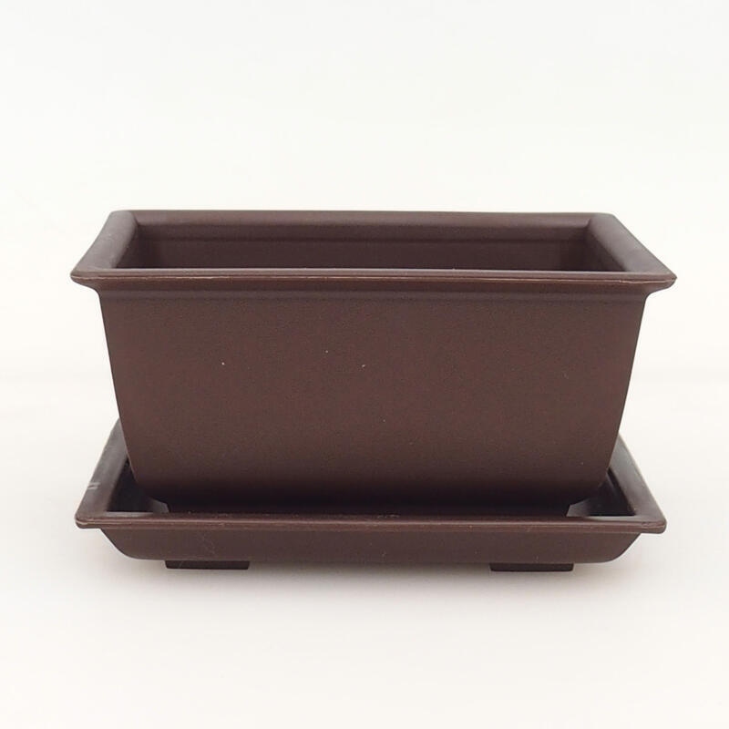 Bonsai bol+bandeja plástico MP-3 - 11 x 8 x 5,5 cm