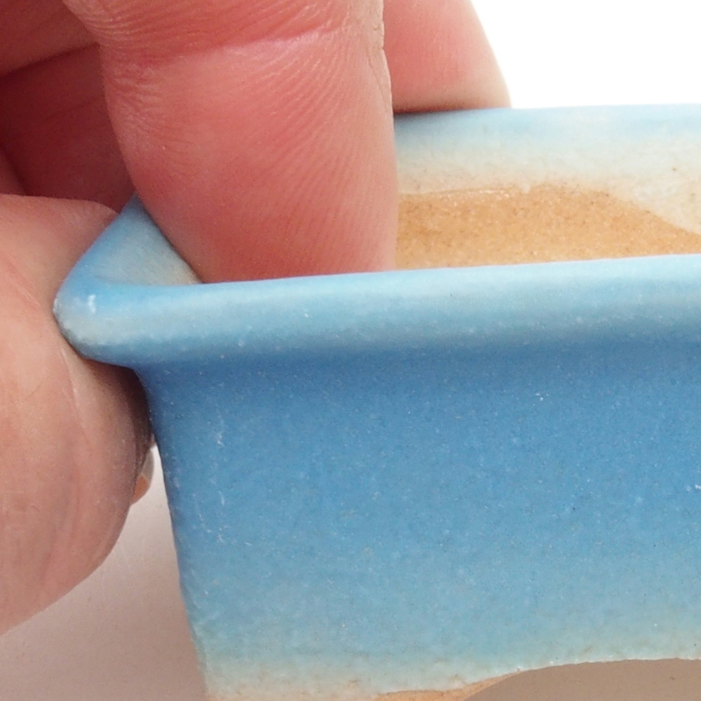 Cuenco mini bonsái 5,5 x 4 x 2,5 cm, color azul