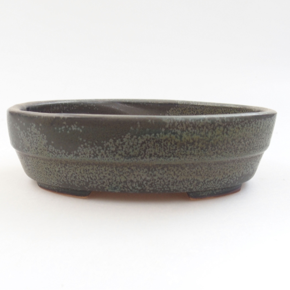 Cuenco bonsái de cerámica 22 x 17 x 5 cm, verde