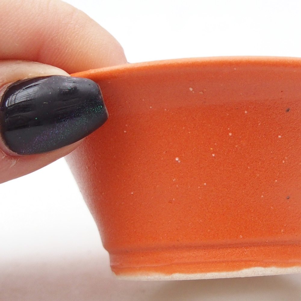 Mini cuenco bonsái 7,5 x 7,5 x 3 cm, naranja